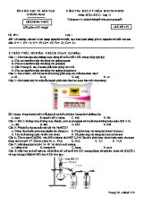 Đề kiểm tra học kỳ I môn Hóa học Lớp 11 - Mã đề 319 - Năm học 2019-2020 - Sở giáo dục và đào tạo Quảng Nam